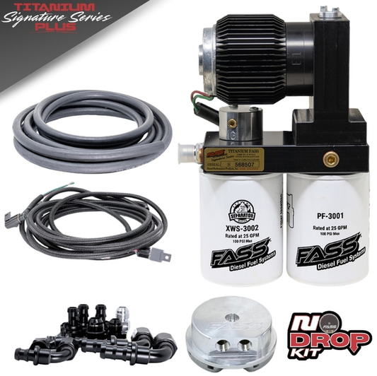 FASS Diesel Fuel Systems FASS No-Drop Titanium Signature Series PLUS 165G Fuel System for Dodge/RAM 2005-2018 & 2021-2024 Cummins 5.9L and 6.7L PN# NDTSPD07165G