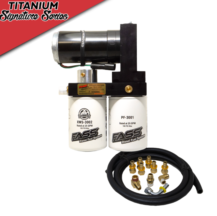 FASS Diesel Fuel Systems FASS Titanium Signature Series 140GPH Fuel System for Ford 1999-2007 Powerstroke 7.3L and 6.0L PN# TSF14180F140G