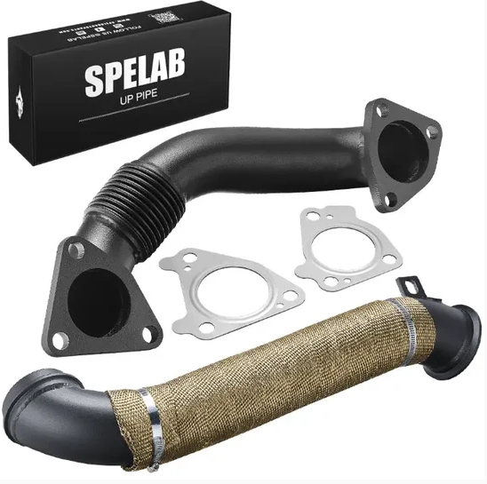 3'' Downpipe + up pipe For 2004.5-2010 LLY LBZ LMM 6.6L Duramax Diesel