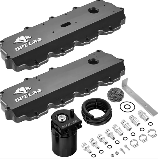 Billet Aluminum Valve Cover for 2004.5-2007 Ford F250 F350 F450 F550 6.0L Powerstroke